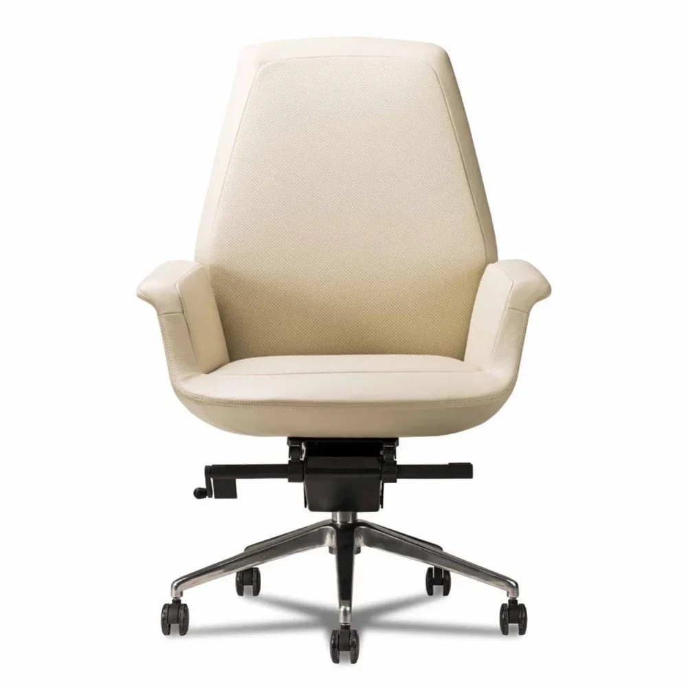 

High Back Leisure Office Chairs Swivel Dining Leather Chair