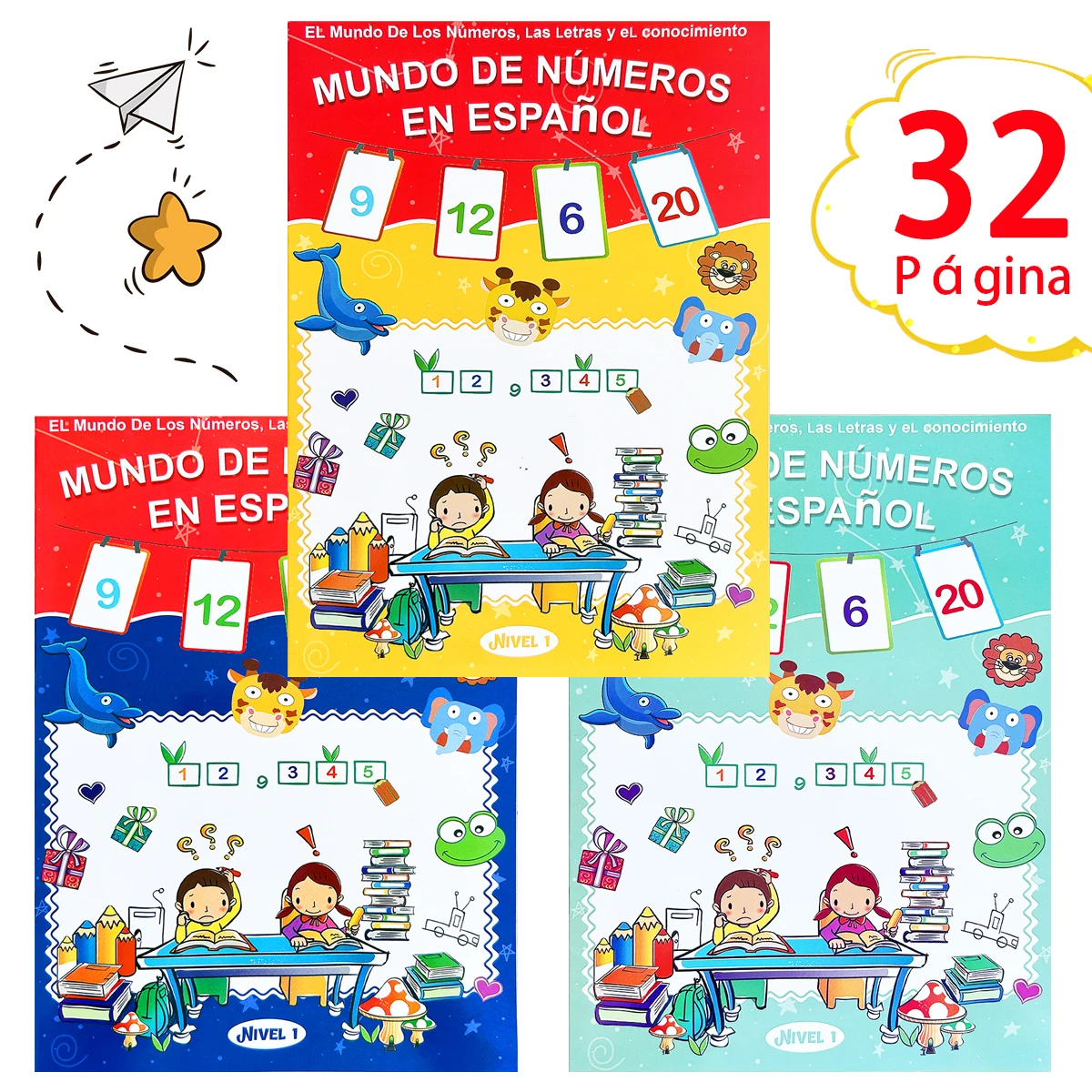 

Educational Spanish Math Practice Books Kids Number Cognition And Handwriting Exercise Books Suitable For Daily Early Learning