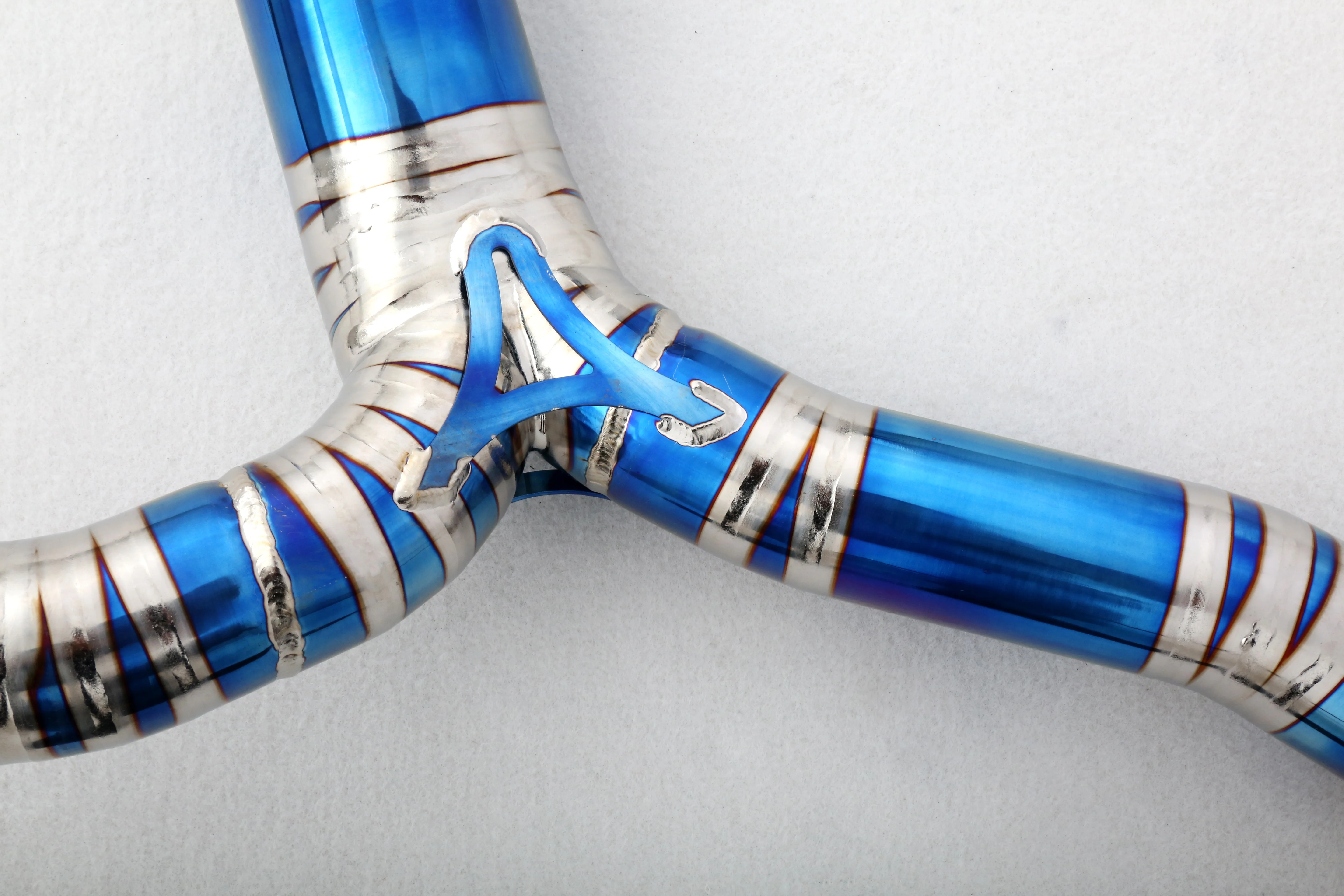 C43 W205/C205 3.0T M276 تخصيص المصنع 304 الفولاذ المقاوم للصدأ/التيتانيوم صمام نظام العادم أنابيب العادم #5