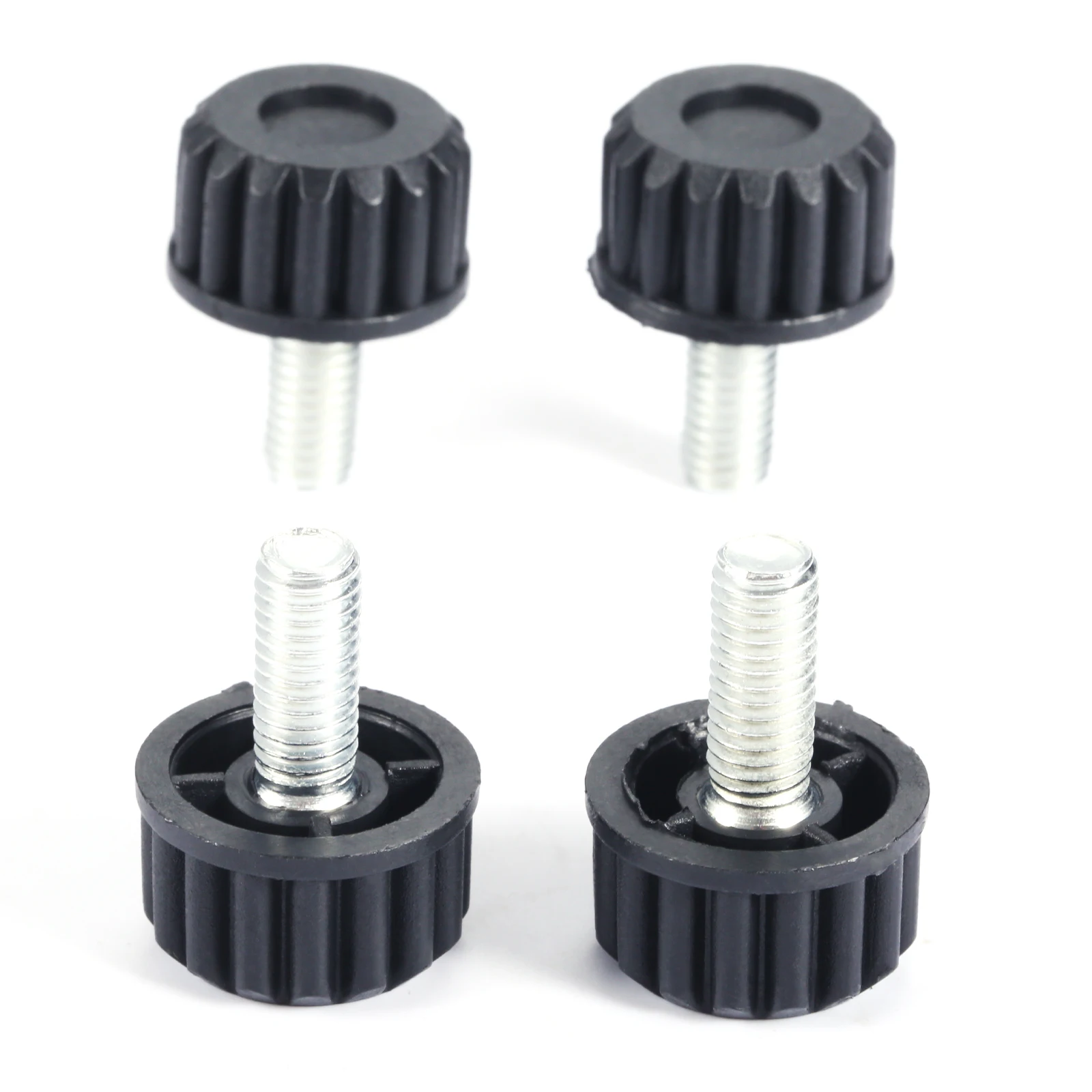 4pcs Furniture Levelers Feet Thread Screw M8*21mm Adjustable Diameter Base 25mm Balance Stem Rack Table Chair Beg Sofa Protector