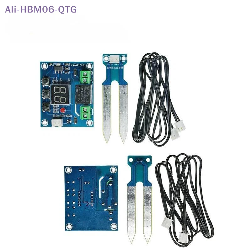 [New] Capacitive Soil Moisture Sensor Kit With Relay Module For DIY Gardening Moisture Detection