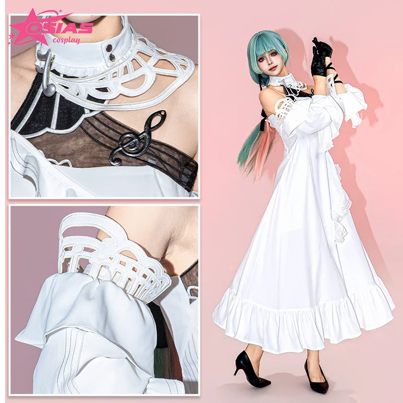 Conjunto de fantasia de cosplay OSIAS Phrolova peruca Phrolova sapatos