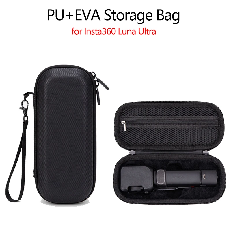 EVA Schutzhülle für Insta 360 Luna Ultra Stoßfeste Spritzwassergeschützte Reisetasche mit Handschlaufe