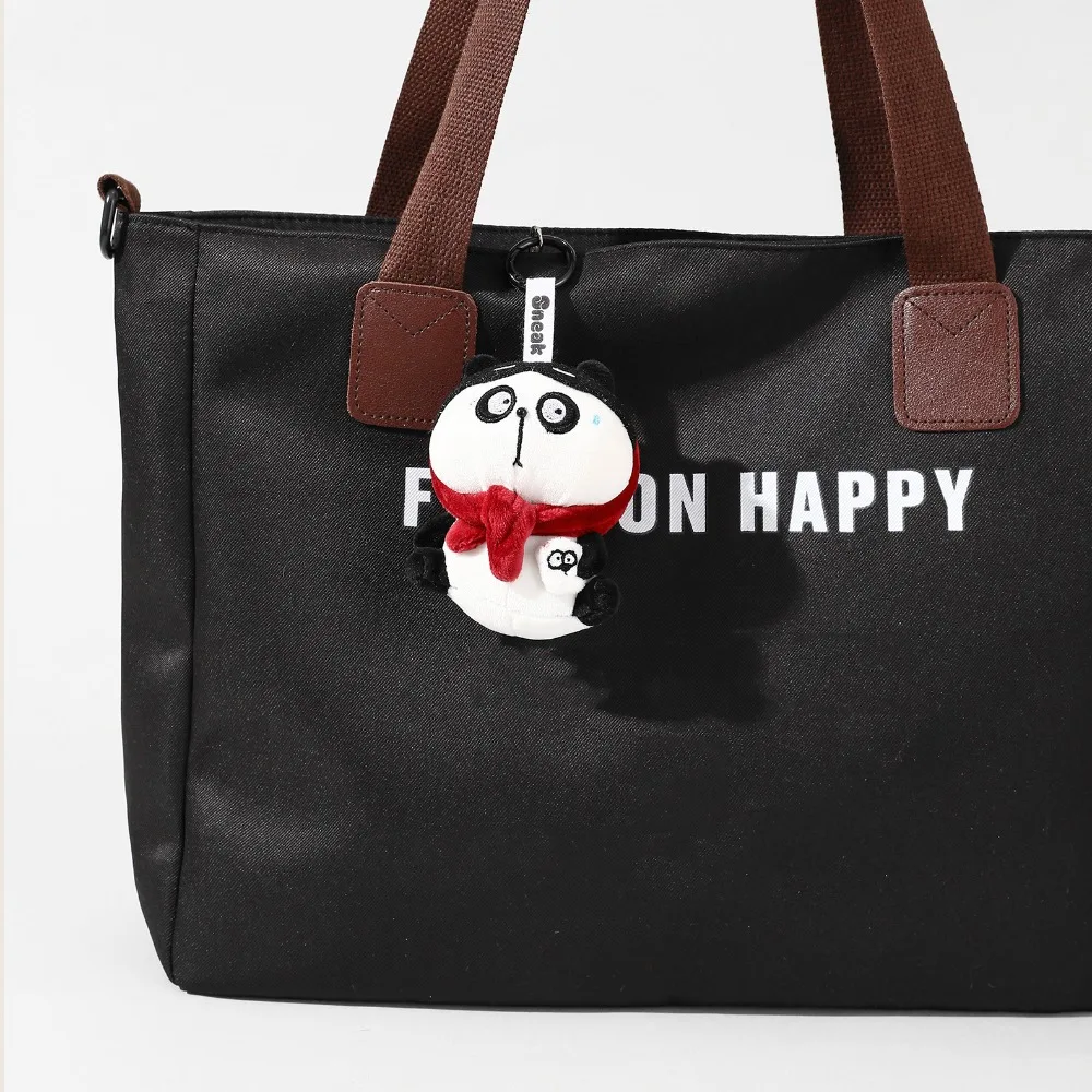 도둑 느낌 카피바라 플러시 키체인 노란 병아리 키링 플러시 팬더 인형 키체인 만화 컬렉션