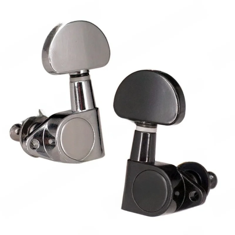 

Колки для настройки струн фолк-гитары, угловые, полностью закрытые, с большой полукруглой ручкой