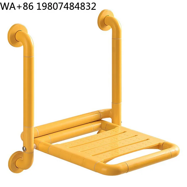 Wall Fold Up Waterproof Shower Stool Stable Support Anti-slip Bath Seat Auxiliary Safety Furniture For Disabled Elder Shower Use