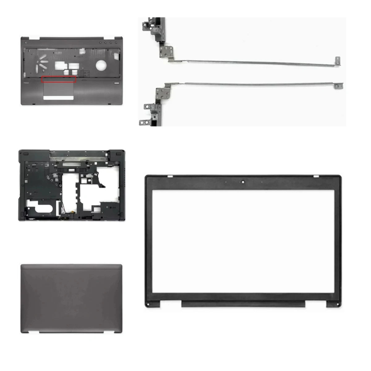 Shell Suitable for ProBook 6560B 6565B 6570B: LCD Screen, Top Cover, Screen Bezel, Palm Rest, Bottom Case, Hinge, ABCD Keyboard