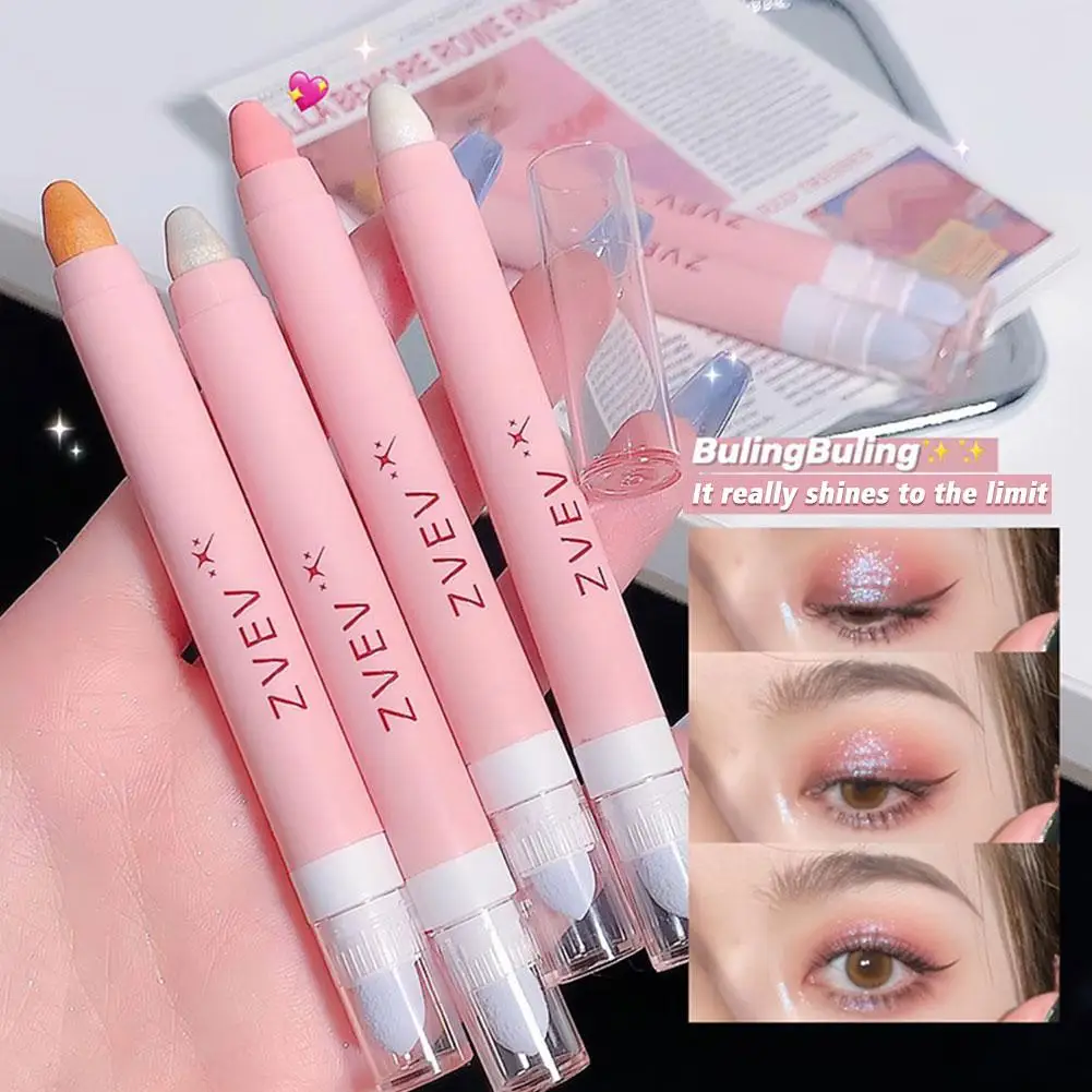 Glitzer weiß liegend Seidenraupe Text marker Bleistift dauerhafte aufhellende Augen Ecke Perl glanz matt Lidschatten Make-up Korea Kosmetik