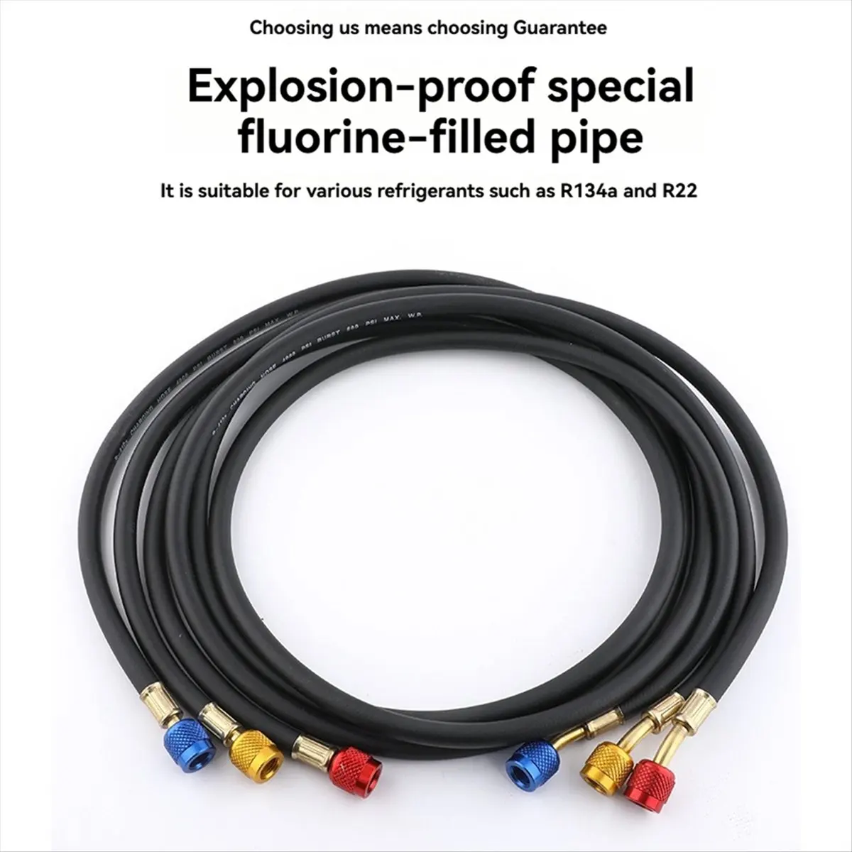 Wąż do czynnika chłodniczego klimatyzacji, kolektory HVAC, wąż 1,5 metra do R134A R410A R22 R502