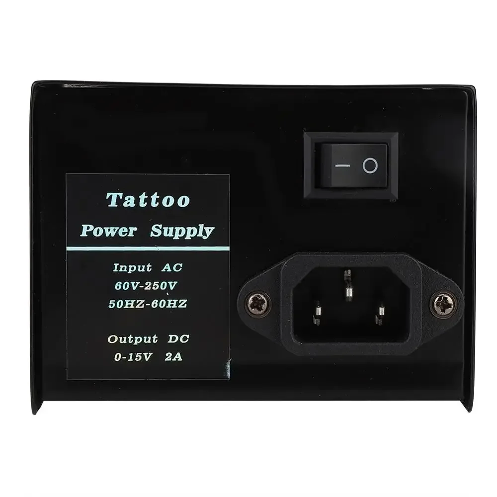 Display digitale LCD alimentatore per tatuaggi professionale per macchinetta del tatuaggio interruttore di alimentazione trasformatore tatuaggi regolatore nero