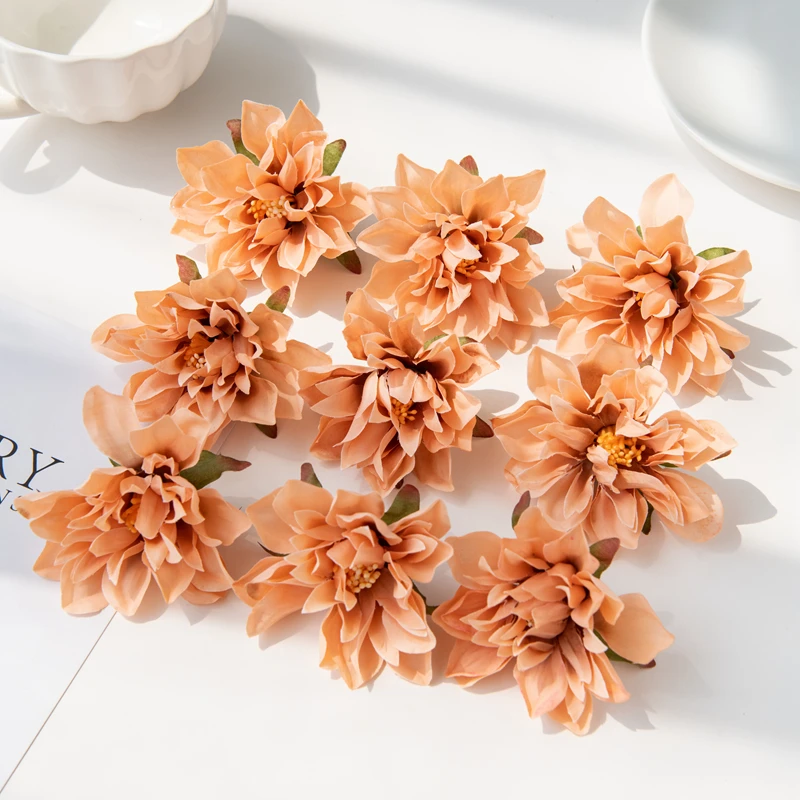 20 Stück Künstliche Blumen aus Seide, Gerbera-Staubgefäße, Neujahrsdekorationen, Heim-, Hochzeits-, Garten-Rosenbogen, Weihnachtsgirlande, Brosche – Detail 10