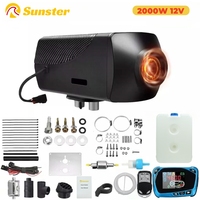 Sunster Air Diesel Heater 2KW 12V Universal Car Parking Heater Autonomy With Remote LCD Monitor Voice Broadcast for Mot
