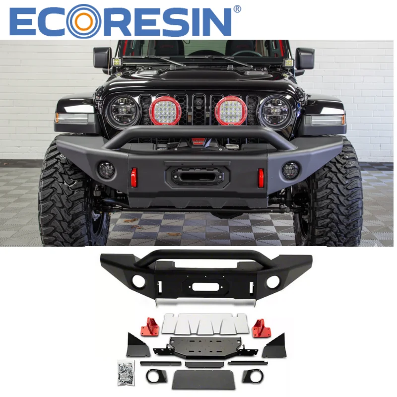 ARB Bondi/deluxe parachoques delantero clásico 2007-2026 Jeep Wrangler JL JK Bar Stell con placa de deslizamiento barra de toro delantera pieza de coche