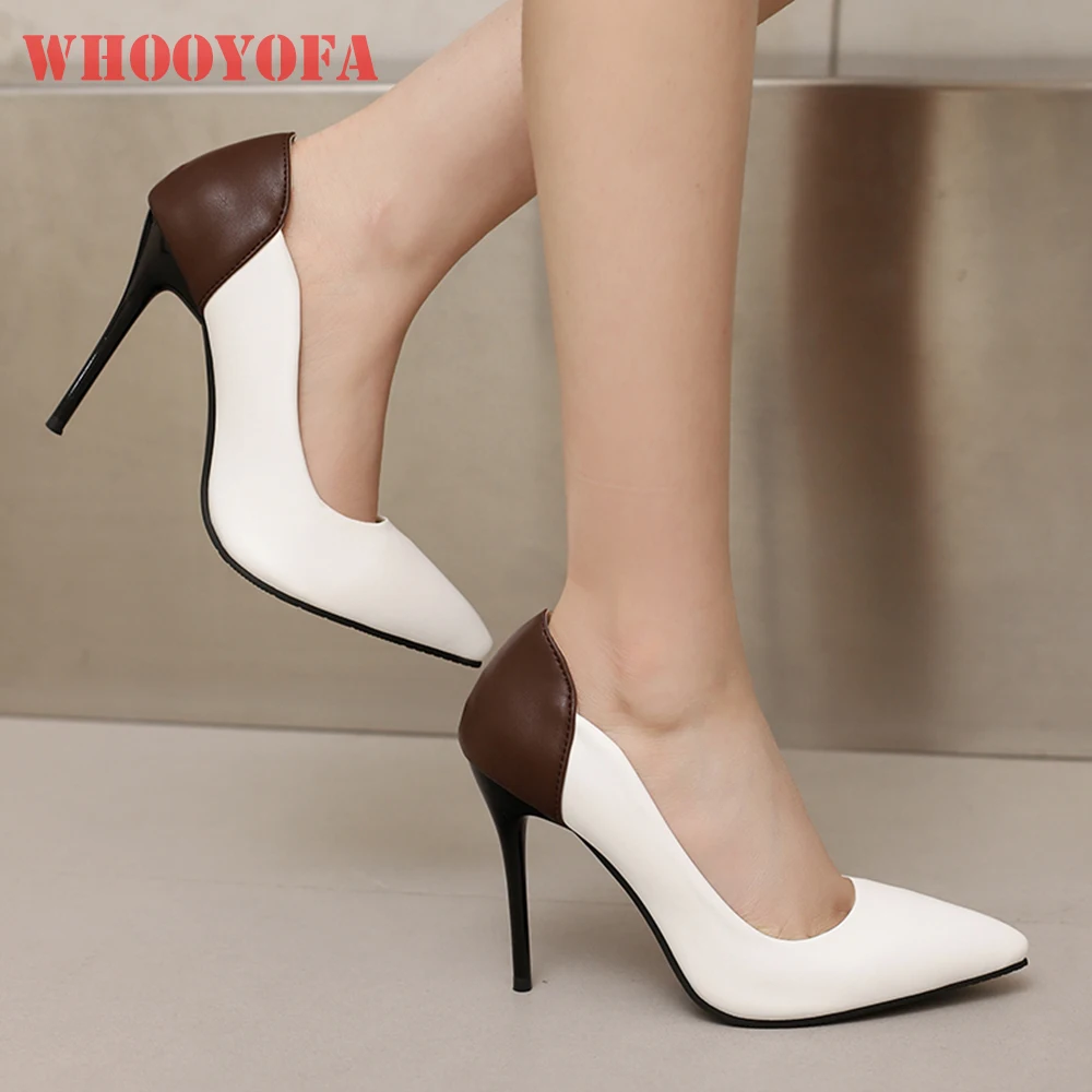 Zapatos de Tacón Alto Super Stiletto para Mujer, Moda Primavera 2026, Ajuste Ancho, Color Nude, Tallas Grandes y Pequeñas 11 32 46 50