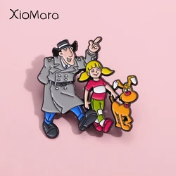 Nostalgic Humorous Tv Enamel Pins Custom 90S Comedy Family Animation Brooches Lapel Badges Cartoon Retro Jewelry Gift For Fans