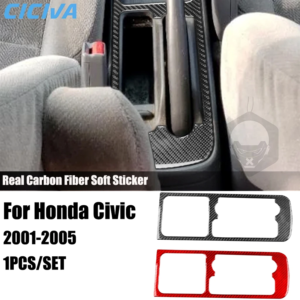 

Carbon Fiber Car Accessories Center Console Panel Modified Interior Trim Cover Sticker For Honda Civic 2001 2002 2003 2004 2005