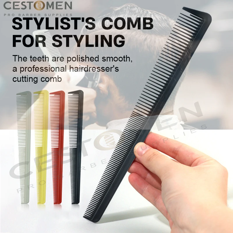 

NEW Professional Barber Tapered Comb Heat Resistant Plastic Smooth Hair Combs Salon Hairdressing Comb For Haircut Stying Tools