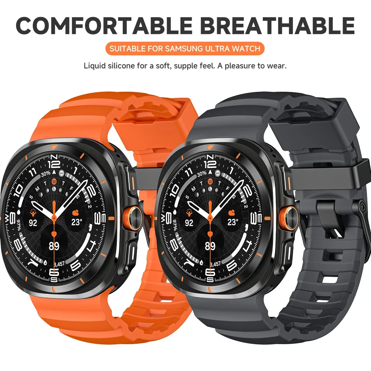 Silikon-Sportarmband für Samsung Galaxy Watch 8 40 mm 44 mm 8 Classic 46 mm Band für Samsung Galaxy Watch Armband Zubehör