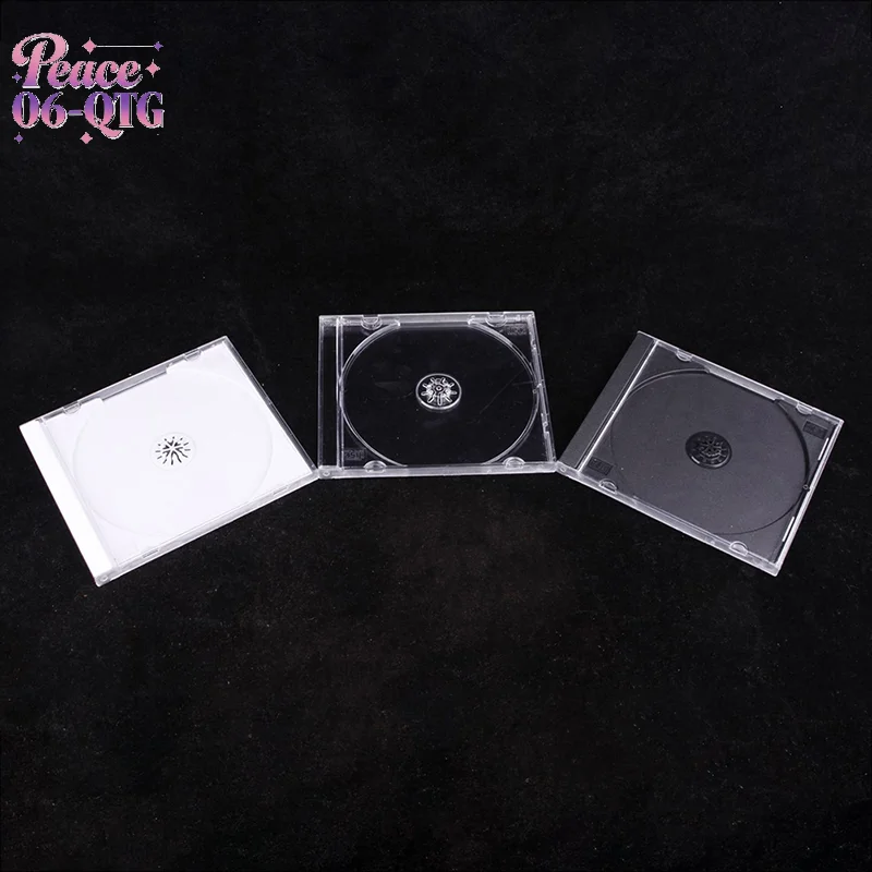 Hot Sale Transparent Bottom CD Box Empty CD Case PP Plastic CD Case CD Case Capacity 1-2 Discs