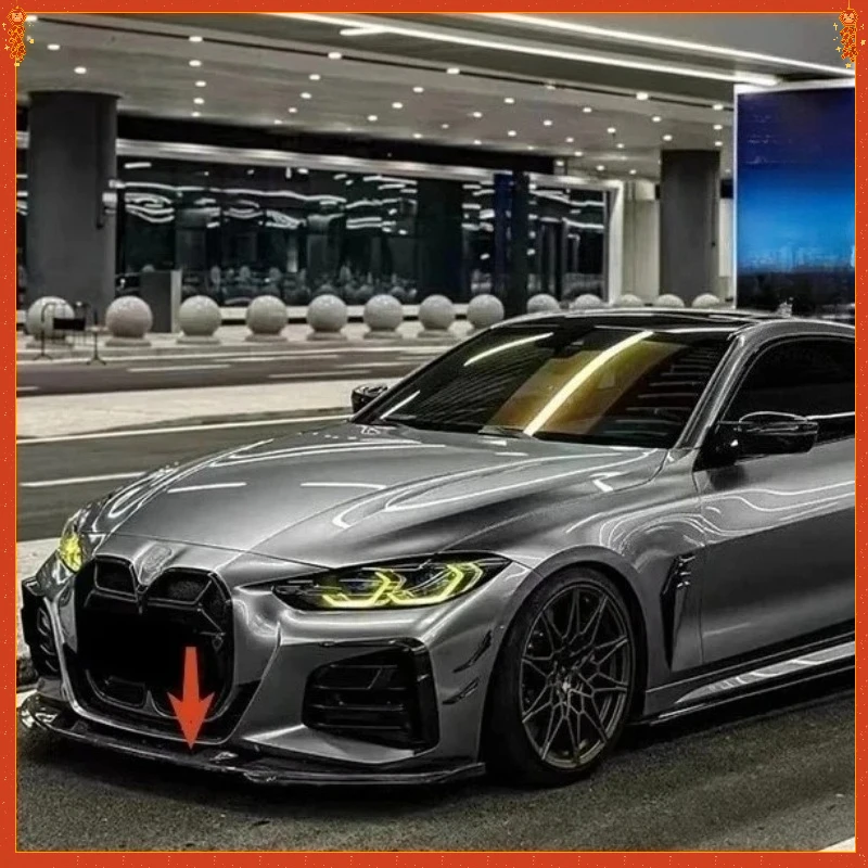 

For BMW 4 Series G22 G23 Real Carbon Fiber 3D Style Front Bumper Diverter Spoiler Diffuser Front Lip Chin Modification Body Kit