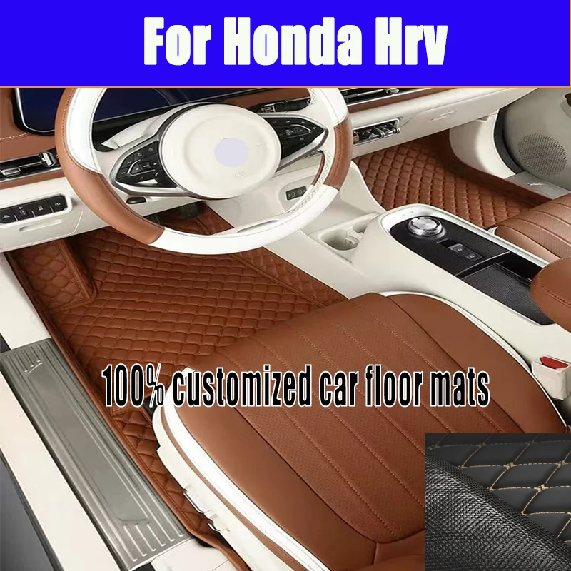

Custom Automotive Car Floor Mats For Honda Hrv 2014 2015 2016 2017 Car Mats Full Coverage