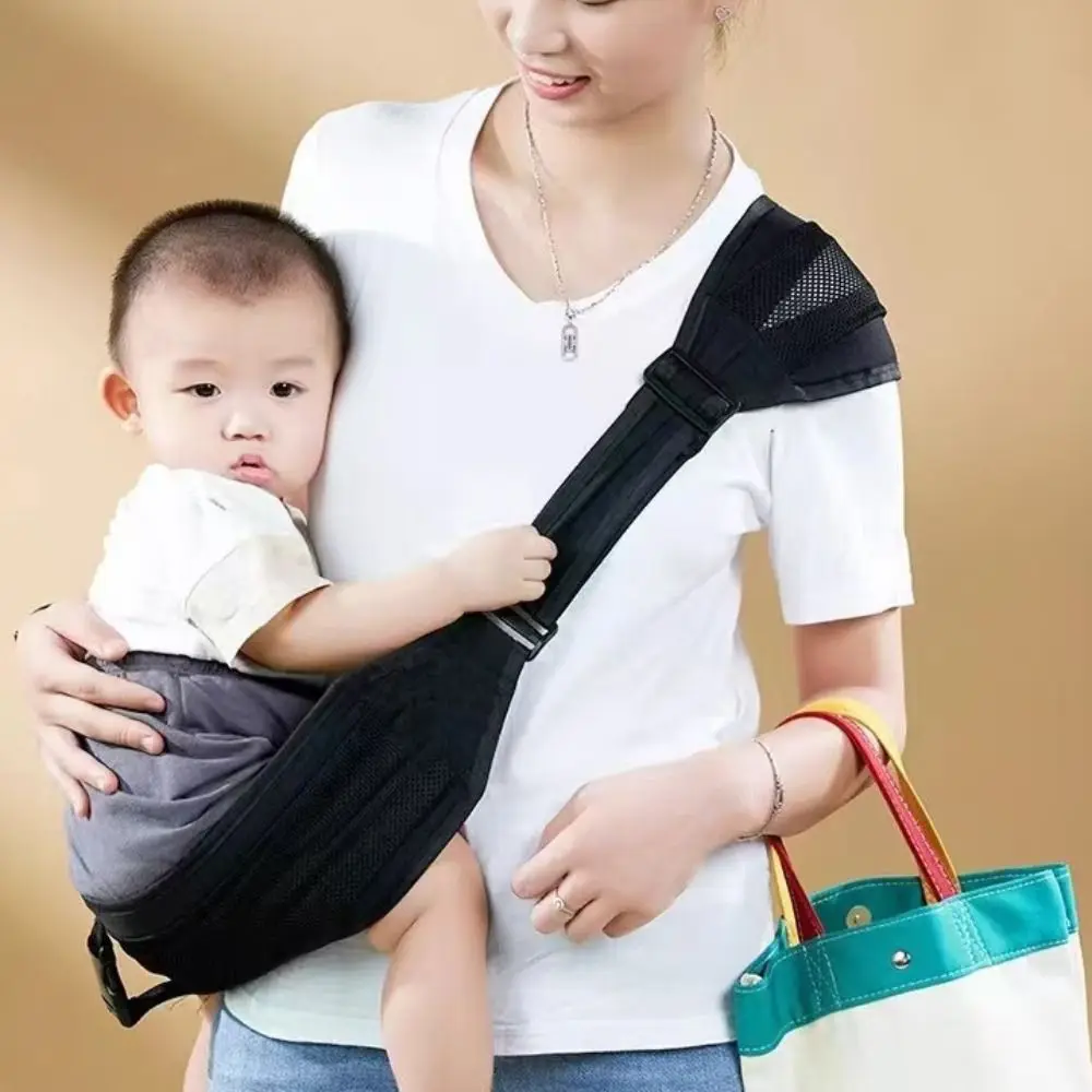 

Newborn Front Holding Baby Wrap Carrier Infant Kangaroo Bag Mesh Infant Backpacks Horizontal Holding Type Newborn Sling Wrap