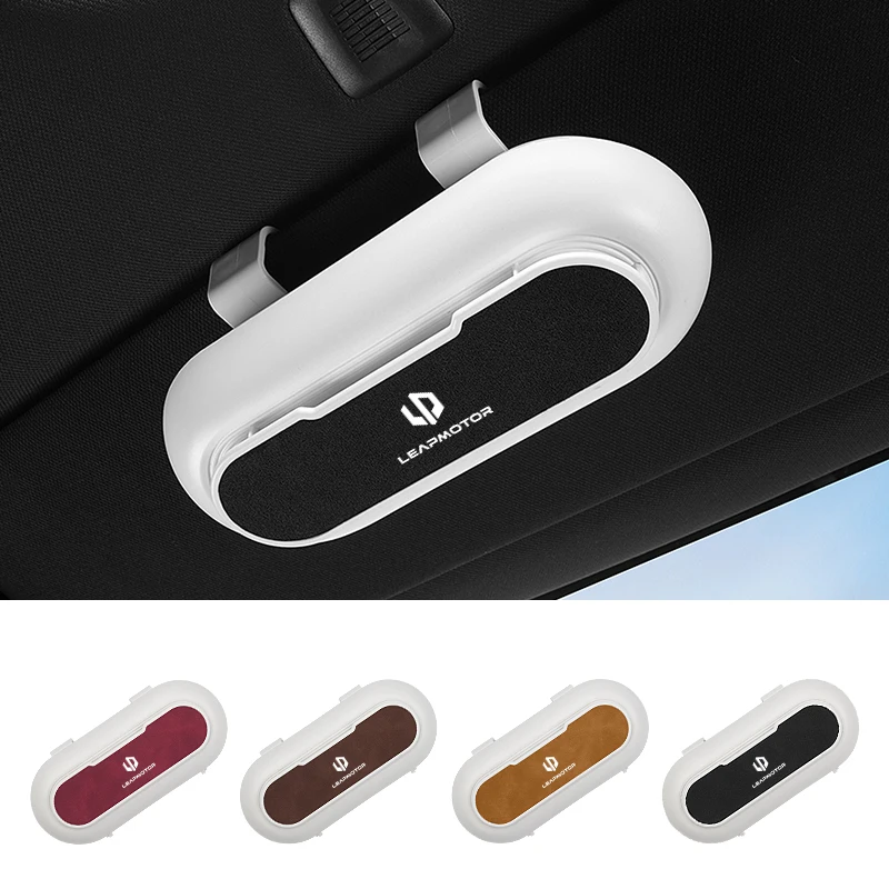 Car Glasses Box Sun Visor Glasses Holder Internal Soft Fabric Scratch Resistant For Leapmotor T03 S01 C11 C01 C10 Leap Motor
