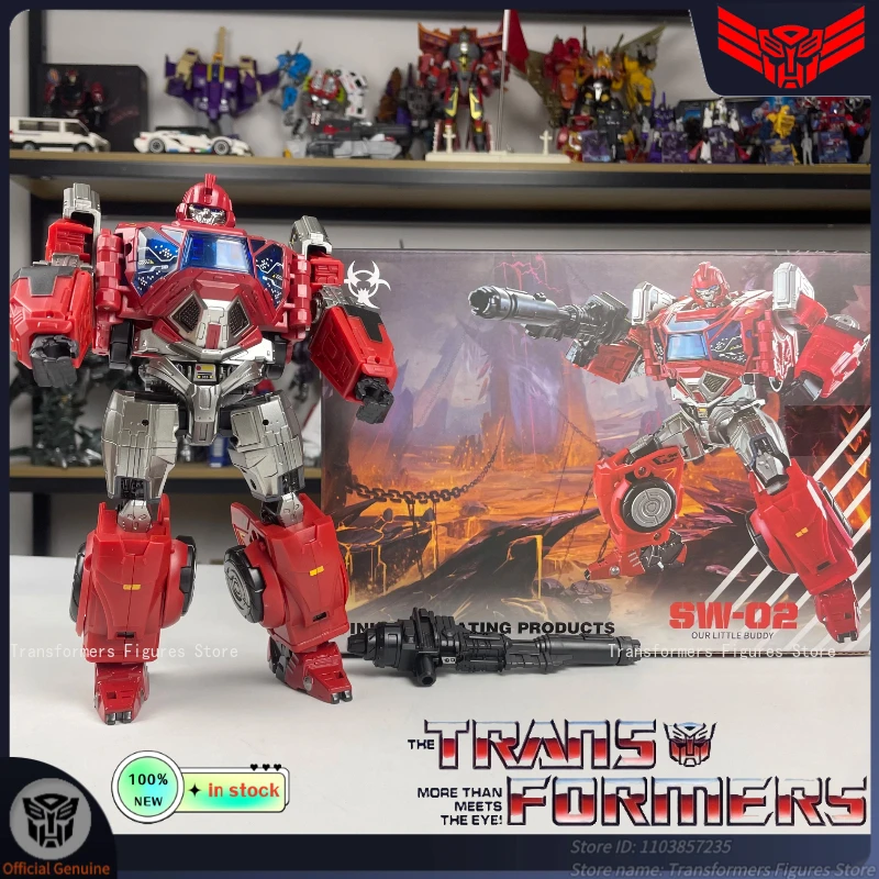 Original Transformation Toys SW02 SW-02 22CM Ironhide G1 Cartoon Movie Action Figure Anime Movable Robot Model Popular Car Gifts