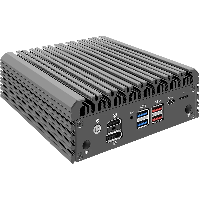 Fanless macio router12th gen intel core i7 1265u i5 1235u i3 1215u 6 * intel i226-V 2.5g mini dispositivo de firewall pc proxmox win11