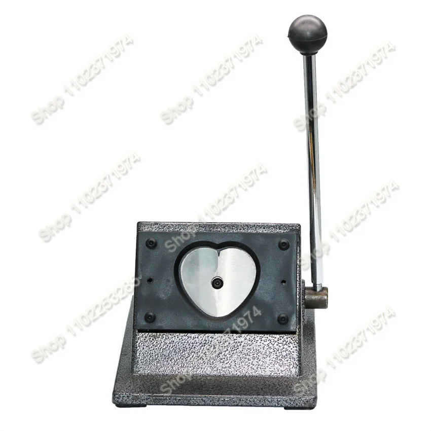 Heart Badge Machine Card Cutter Heart Shaped Desktop Cutter/ Paper Cutting Size 62 * 70 Mm