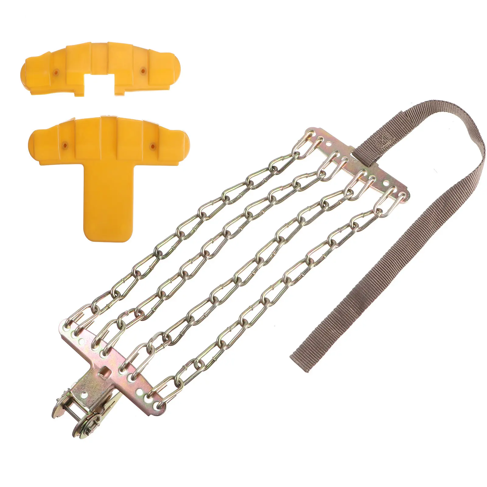 

Профессиональные цепи противоскольжения с автоматическим натяжителем, балансировочная конструкция, для шин легковых и внедорожных автомобилей, зимние цепи на колеса, 235-285 мм