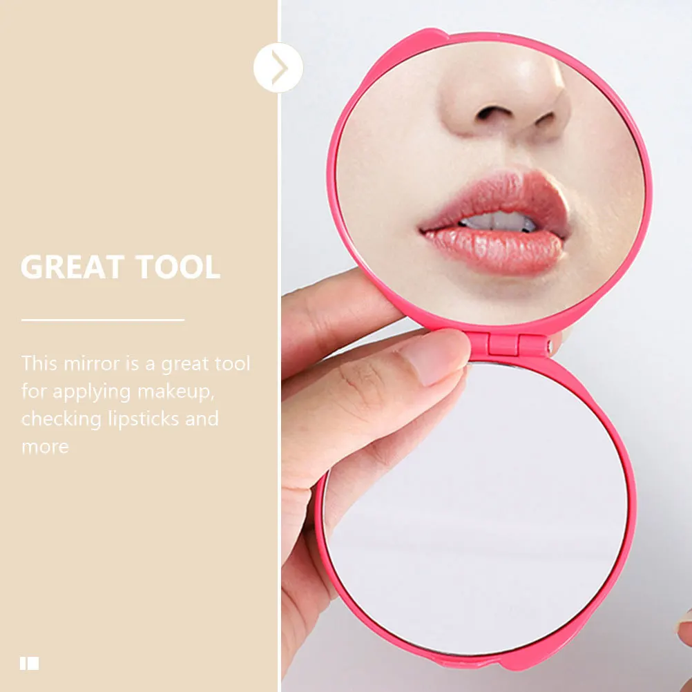 5 قطعة مرايا ماكياج صغيرة قابلة للطي المدمجة المزدوجة الوجهين مرايا الجيب أداة السفر مرآة صغيرة محمولة لاستخدام المحفظة #3