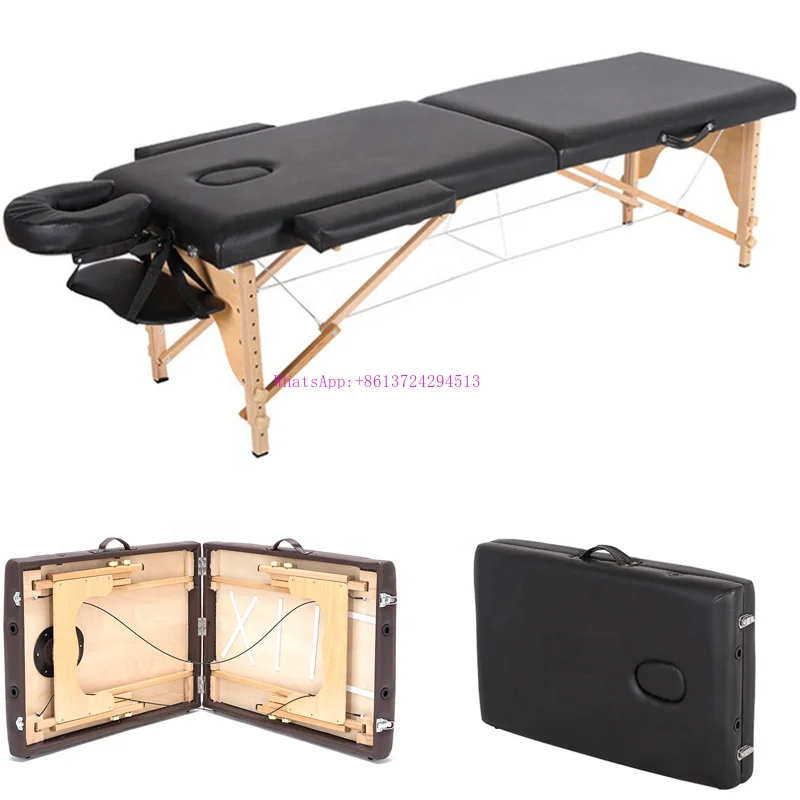 

Portable folding massage bed beauty salon tattoo bed massage table with armrests