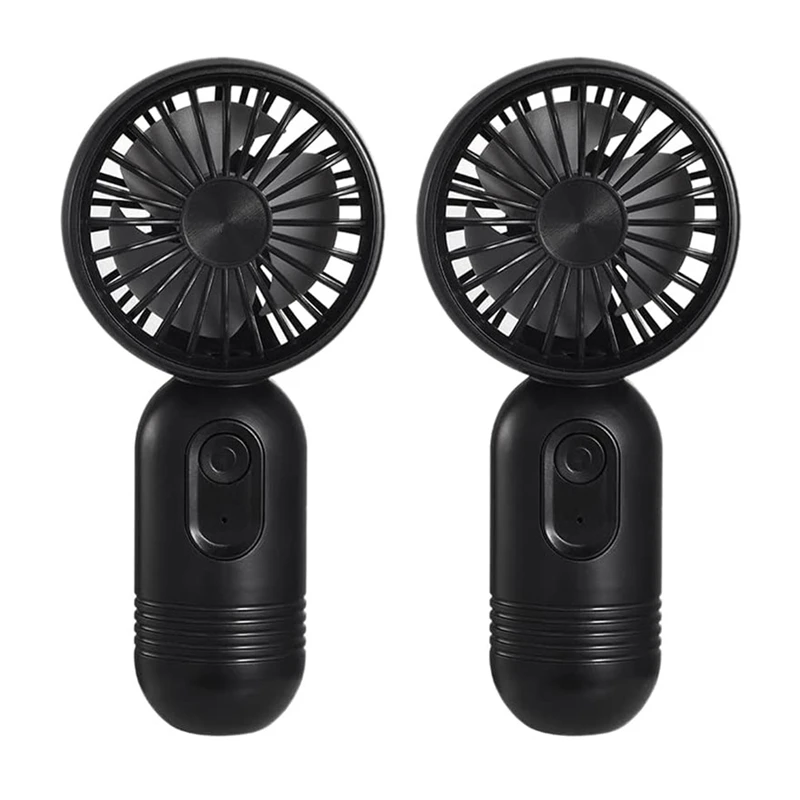 

2 Packs Of Mini Portable Fan, Small Handheld Fan, USB Battery Powered Personal Eyelash Fan With 3 Speeds