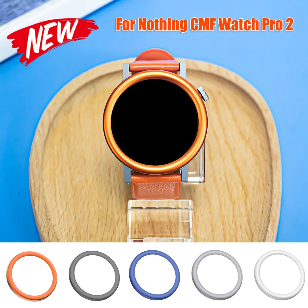 Metal Bezel Rings  For Nothing CMF Watch Pro 2  Replacement Metal Case For CMF Watch Pro 2 Flat Monochrome Bezel Hard Shell