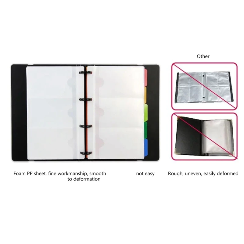 Portable Business Card Holder Book for Men and Women Name Card Holder Business Card Organizers Business Cards Book