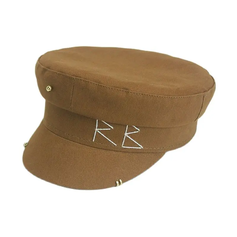 New Brand Designer Newsboy Cap Earrings Women Sun hat Letter Military Cap Visor Outdoor Unisex