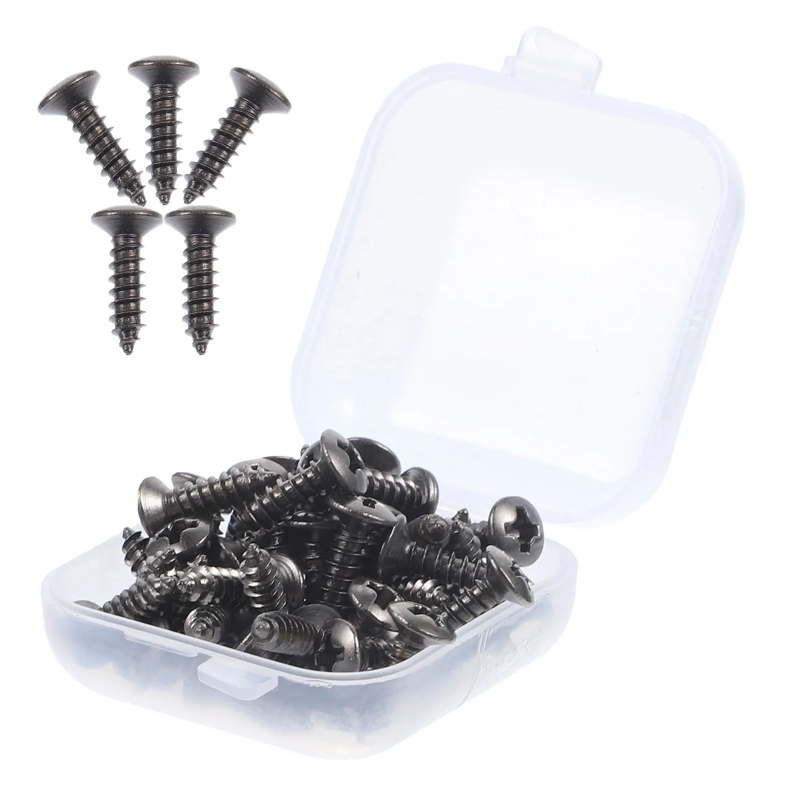 

Electric Guitar Hardware Pickguard Screws Black Bass Panel Mounting & Gear Accessories