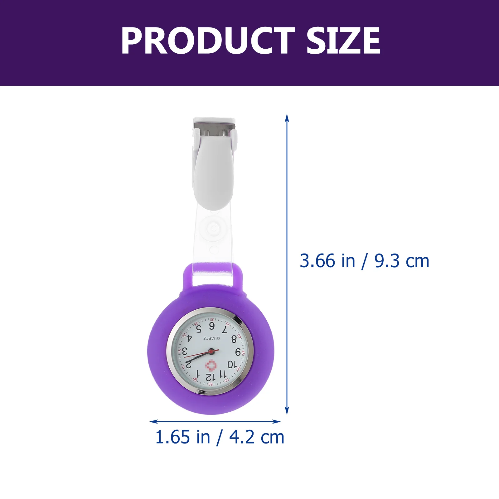 Relógio de peito de mesa de enfermeira estudante óculos de luz azul pulseira de silicone digital