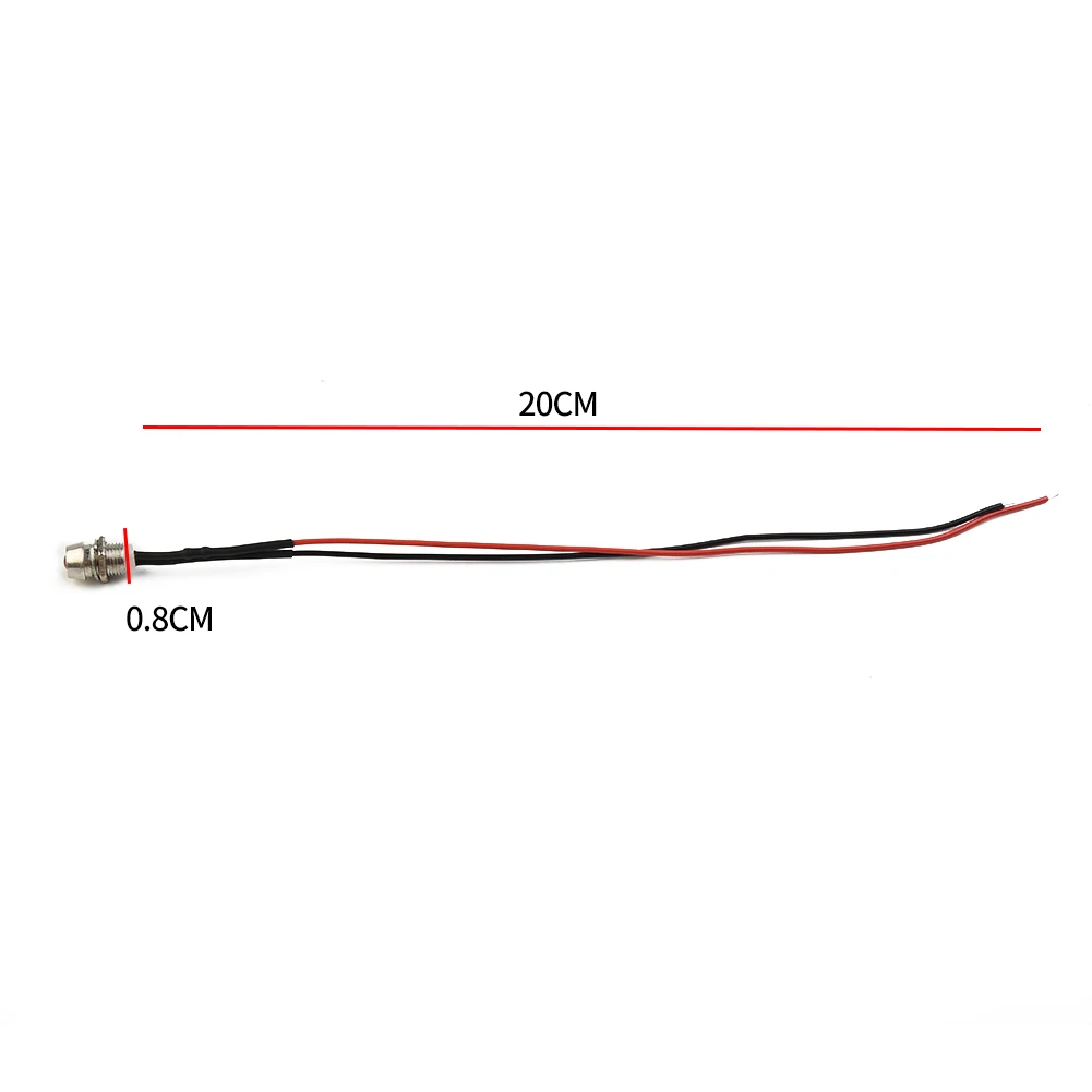 10pcs Car High-power 12V Red LED Indicator Waterproof For Truck And Ship Multi-function Vehicle Turning Indicator