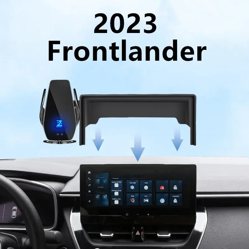 

For 2023 Toyota Frontlander Car Screen Phone Holder Wireless Charger Navigation Modification Interior 10.25 Inch Size