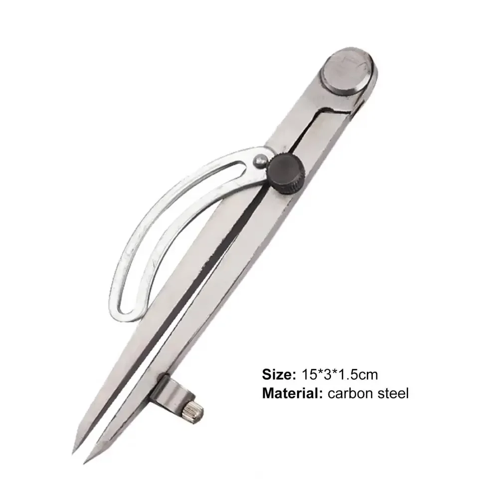 Adjustable Stainless Steel Compass Rotating Handmade Leather Edge Creaser Industrial All Steel Marking DIY Tool for Crafting And