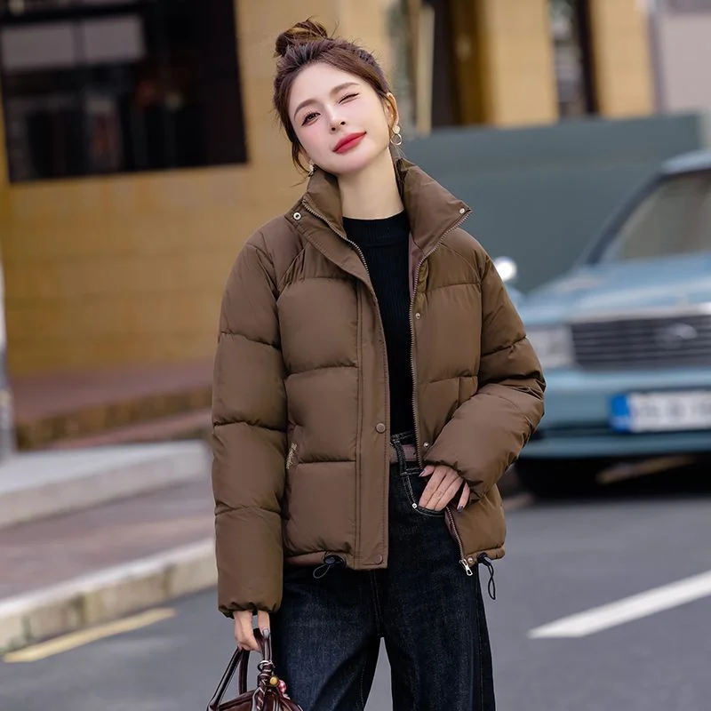 

New Down Cotton Jacket for Women Short Korean Version Loose Winter Cotton Jacket Parka Thickened Cold Protection Coat Students