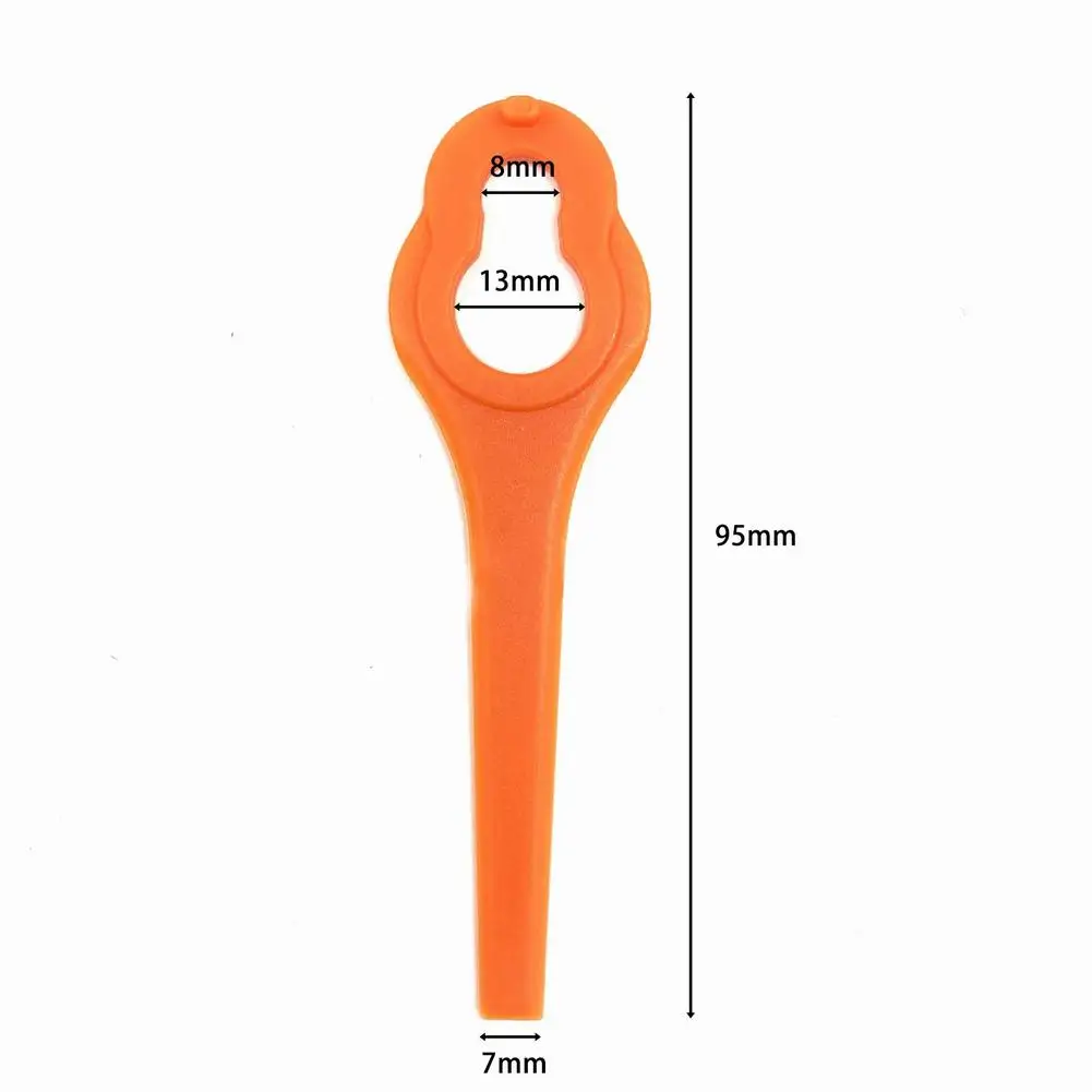 Imagem -05 - Lâminas de Plástico Substituição para Aldi Ferrex Far 201 Corta-relva sem Fio Cortador de Grama Peças de Ferramentas de Jardim 20v 40v 10 Pcs