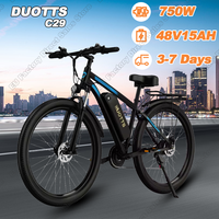 DUOTTS C29 Pro Electric Bicycles 750W Motor E-bike 48V 15AH Removable battery Ebike 21 Speed 29 inch Tire Mountain Electric bike