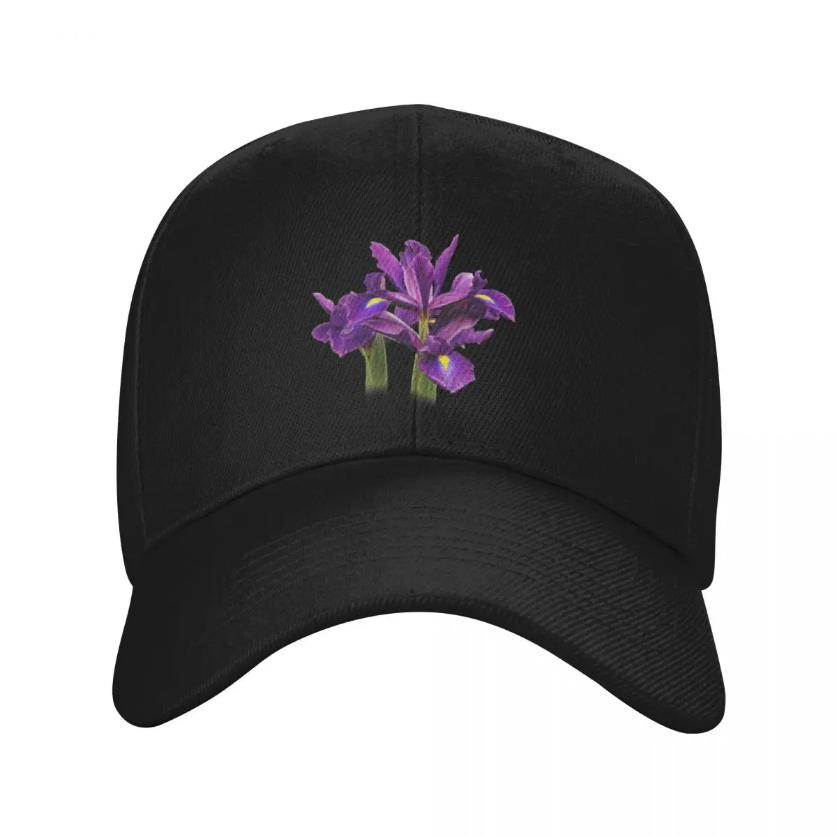 

Elegant Dutch Iris Purple Sensation Baseball Cap Ball fishing caps man Hood Men s Women's