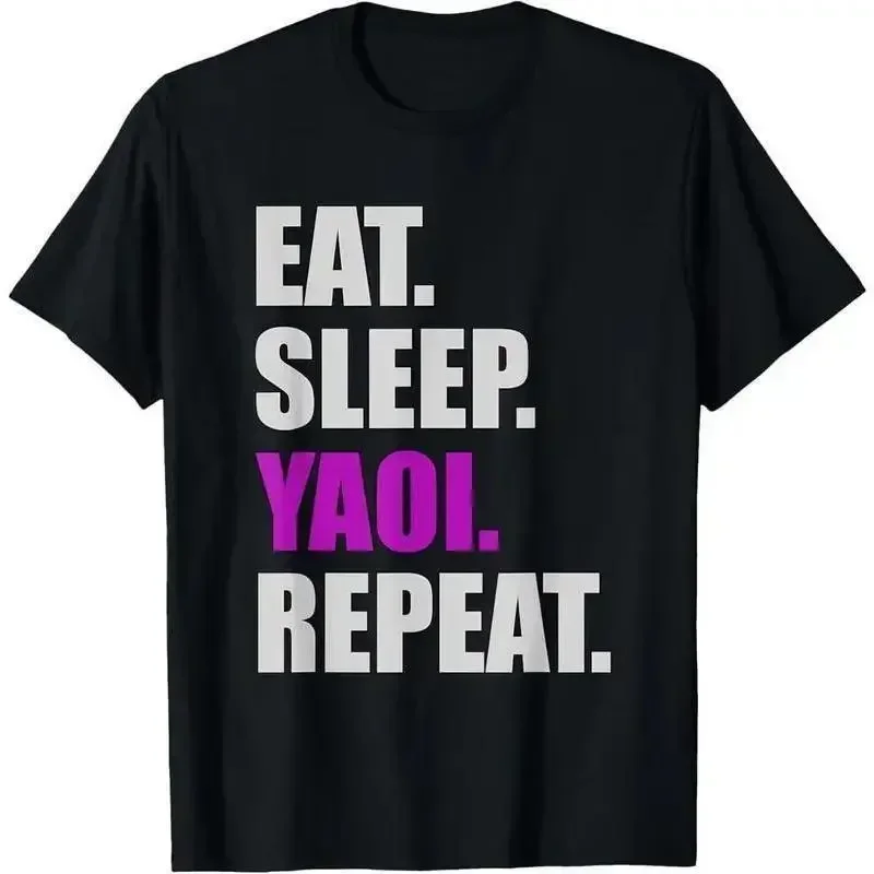 Certified Yaoi Addict Tee – Eat Sleep Yaoi Repeat Meme Shirt, BL Anime Fan Trash