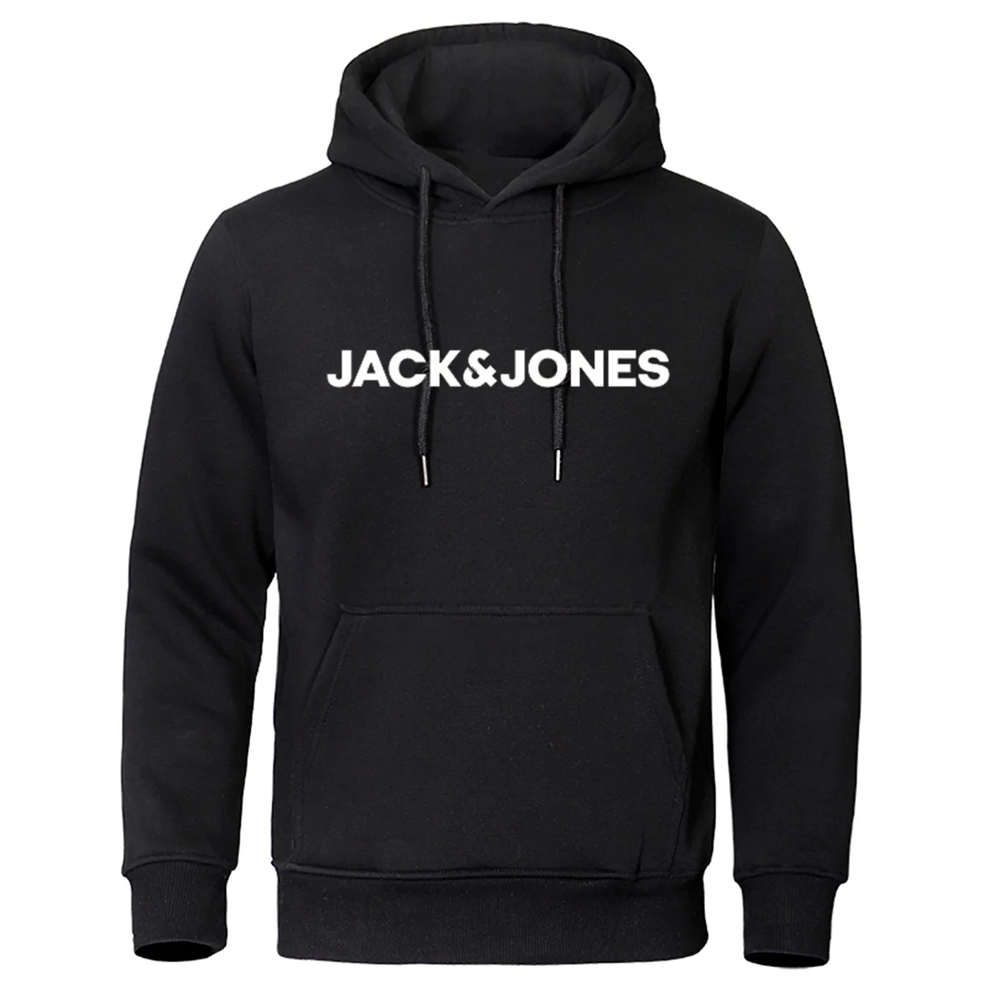 Jack en Jones trendy mode casual sportkleding comfortabele bedrukte losse top pullover herensweater met capuchon streetwear