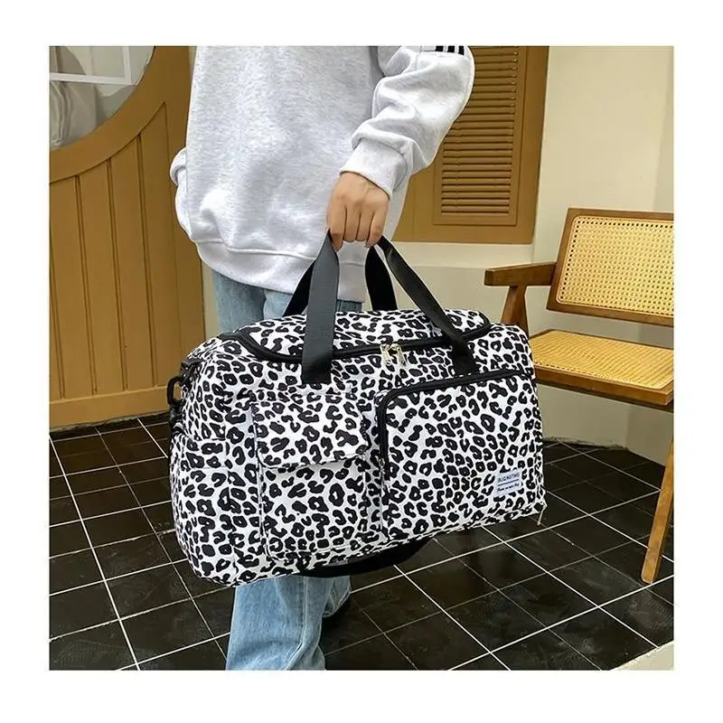 

Новая модная сумка для хранения вещей, дорожная сумка, спортивная и дорожная сумка из прочного нейлона для активного отдыха, сумка для переноски в руке или на плече, стильная.