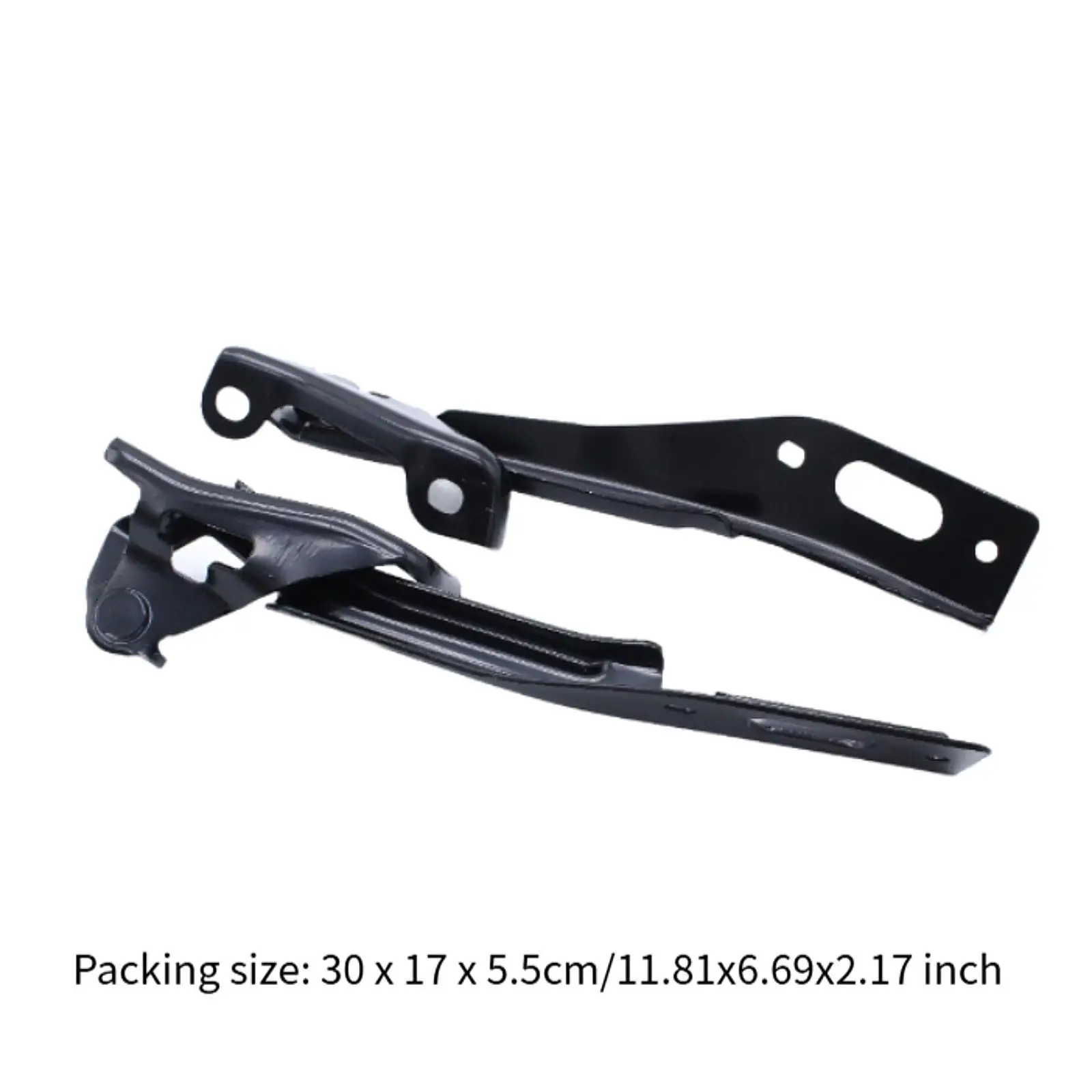 2x Hood Hinge Black HO1236127 Steel Compatible for Civic (submodel: , Touring) Supplies Easy Installation Spare Parts